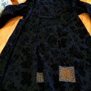 Blue Fish Black Velvet Coat